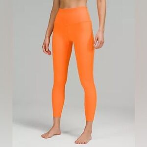 lululemon athletica High-Rise Pocket Leggings in Bright Orange